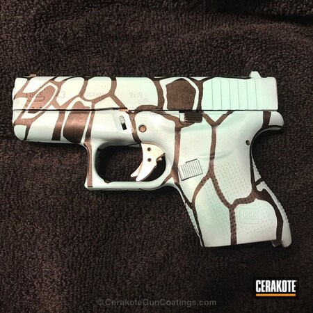 Powder Coating: Graphite Black H-146,Ladies,Handguns,Pistol,Robin's Egg Blue H-175
