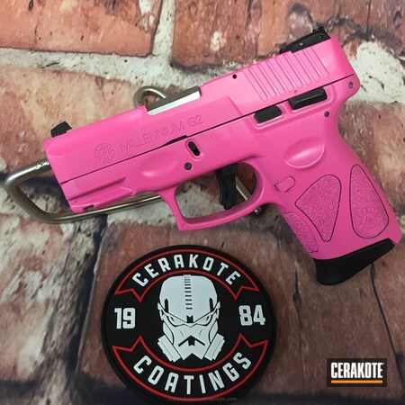 Powder Coating: Ladies,Girls Gun,Handguns,Pistol,Taurus,Prison Pink H-141