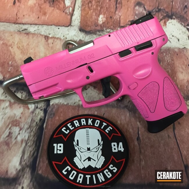 Cerakoted: Girls Gun,Pistol,Prison Pink H-141,Taurus,Handguns,Ladies