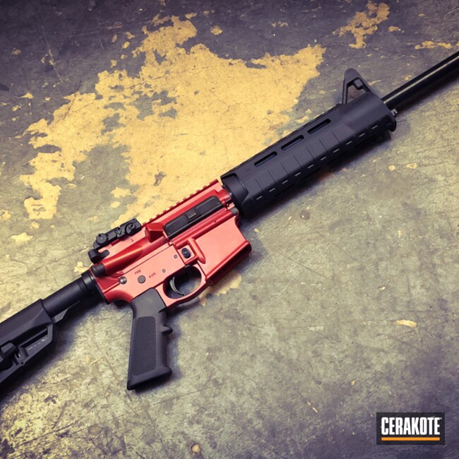Cerakoted: Rifle,Smith & Wesson,Crimson H-221,Tactical Rifle,AR-15