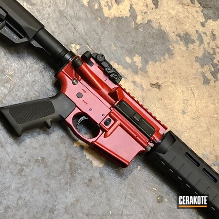 Powder Coating: Crimson H-221,Smith & Wesson,Tactical Rifle,AR-15,Rifle
