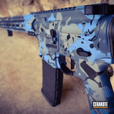 Powder Coating: Bright White H-140,Graphite Black H-146,msr,SOLGW,Sons of Liberty Gun Works,Midnight Blue H-238,Tactical Rifle,AR-15,Rifle,Sky Blue H-169