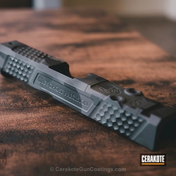 Cerakoted H-146 Graphite Black With H-234 Sniper Grey And H-231 Magpul Foliage Green