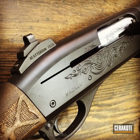 Powder Coating: Graphite Black H-146,Shotgun,Remington,Sniper Grey H-234,Remington 1100