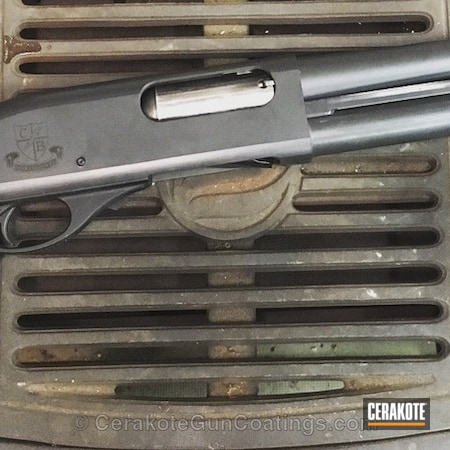 Powder Coating: Shotgun,AOW,Remington 870,BATTLESHIP GREY H-213,Remington 870 Magnum
