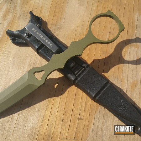 Powder Coating: Fixed-Blade Knife,Dagger,Noveske Bazooka Green H-189,Benchmade,More Than Guns