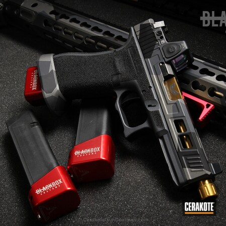 Powder Coating: Graphite Black H-146,Glock,Two Tone,Pistol,MAGPUL® STEALTH GREY H-188,Tungsten H-237,Stippled