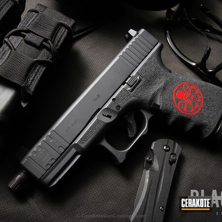 Powder Coating: Glock,Hydra,Pistol,Glock 19,USMC Red H-167,Sniper Grey H-234,Marvel Comic