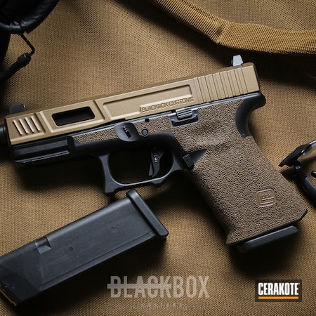 Powder Coating: Graphite Black H-146,Glock,Pistol,GLOCK® FDE H-261,Burnt Bronze H-148,Stippled