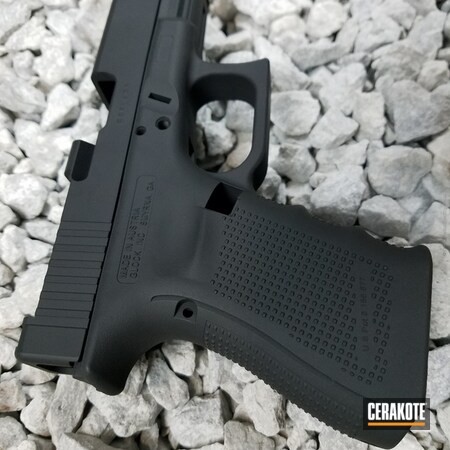 Powder Coating: Slide,Glock,Frame,Pistol,Armor Black H-190,Glock 19,Solid Tone