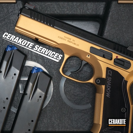 Powder Coating: CZ Shadow 2,Pistol,Gold H-122,CZ