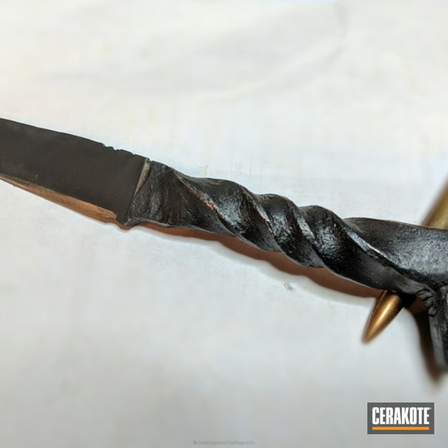 Cerakoted: Cerakote Elite Series,Fixed-Blade Knife,More Than Guns,Smoke E-120,Knives