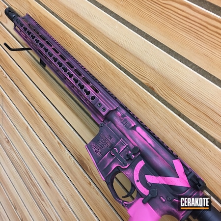 Powder Coating: Graphite Black H-146,Distressed,Girls Gun,SIG™ PINK H-224,Tactical Rifle,AR-15,Rifle,Prison Pink H-141