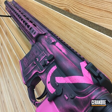 Powder Coating: Graphite Black H-146,Distressed,Girls Gun,SIG™ PINK H-224,Tactical Rifle,AR-15,Rifle,Prison Pink H-141