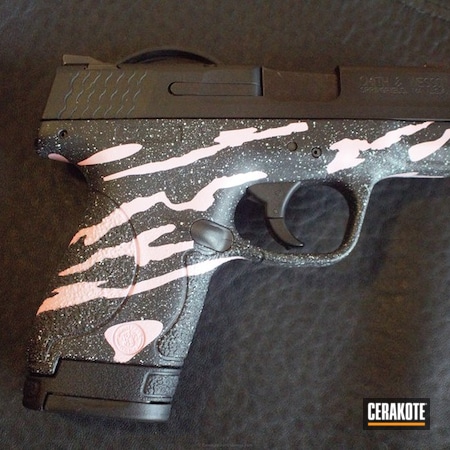 Powder Coating: Graphite Black H-146,Smith & Wesson,Smith & Wesson M&P Shield,Bazooka Pink H-244,Tiger Stripes,Snow White H-136,Stripes,Speckled