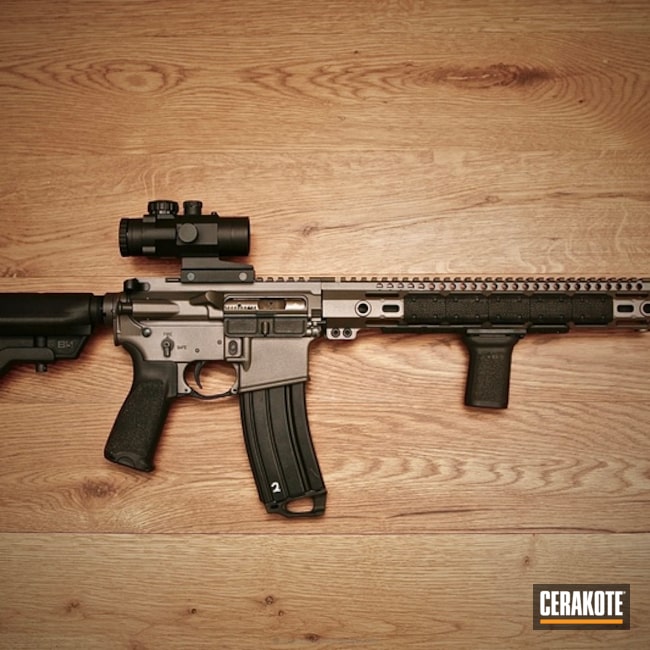 Cerakoted: Custom Mix,Primary Arms,Graphite Black H-146,B5 Bravo,Tungsten H-237,Tactical Rifle,Mega Arms,Midwest Industry,BCM