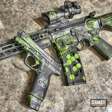 Powder Coating: Matching Set,Satin Aluminum H-151,Zombie Green H-168,Pistol,Armor Black H-190,Tactical Rifle,Titanium H-170