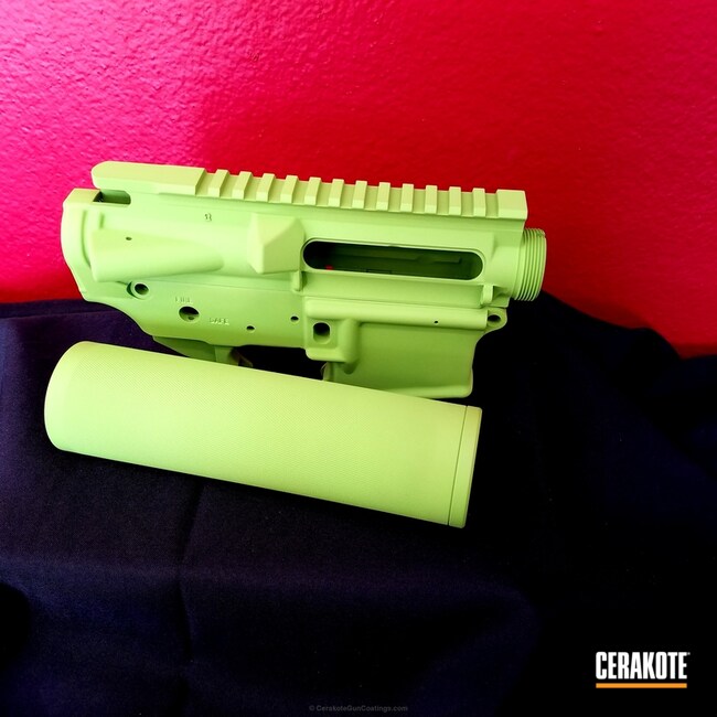 Cerakoted: Zombie Green H-168,Gun Parts,AR-15