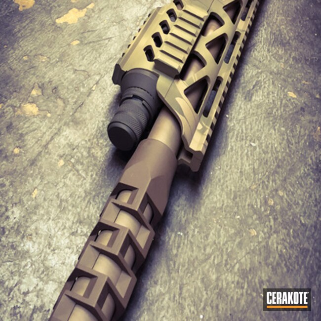 Cerakoted H-267 Magpul Flat Dark Earth, H-226 Patriot Brown, H-143 Benelli Sand, H-235 Coyote Tan And H-240 Mil Spec O.d. Green