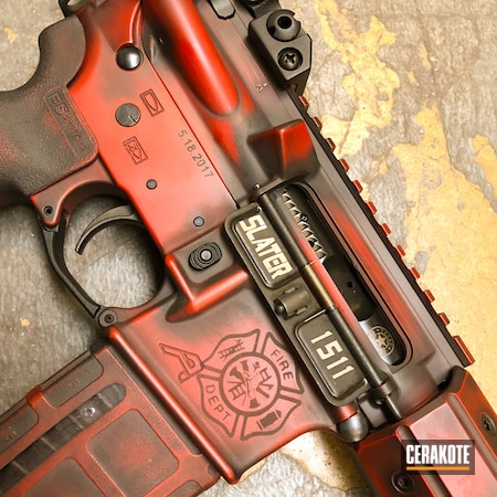 Powder Coating: Hunter Orange H-128,Laser Engrave,Electric Yellow H-166,Firefighter,Flames,FIREHOUSE RED H-216,AR-15,Rifle,Glock Back Plate,Texas Firefighter,Lake Travis Firefighter,Classy Raptor Tactical,Distressed,Armor Black H-190,Battleworn