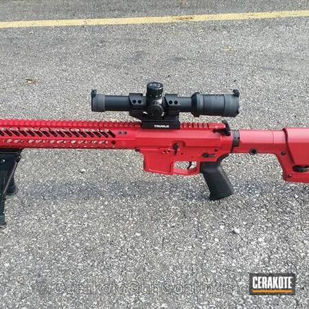 Powder Coating: 9mm,Warrior Arms,Tactical Rifle,FIREHOUSE RED H-216,AR-15