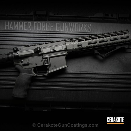 Powder Coating: Graphite Black H-146,Dark Tungsten,AR Pistol,Custom Mix,Tungsten H-237,AR-15,.300 Blackout