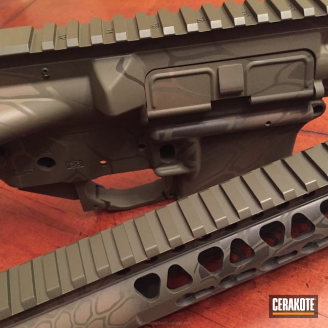 Cerakoted: Spike's Tactical,Graphite Black H-146,Mil Spec O.D. Green H-240,Tactical Rifle,Flat Dark Earth H-265