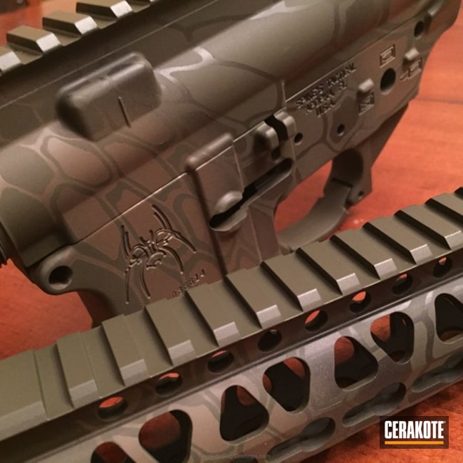 Cerakoted: Spike's Tactical,Graphite Black H-146,Mil Spec O.D. Green H-240,Tactical Rifle,Flat Dark Earth H-265