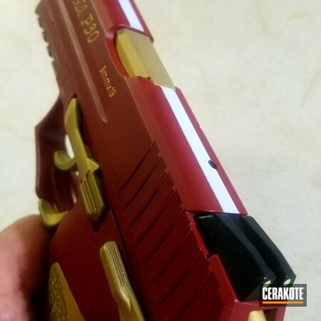 Powder Coating: Graphite Black H-146,Crimson H-221,HK Pistol,Snow White H-136,Pistol,Gold H-122