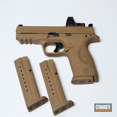 Powder Coating: Smith & Wesson,Pistol,M&P,Coyote Tan H-235