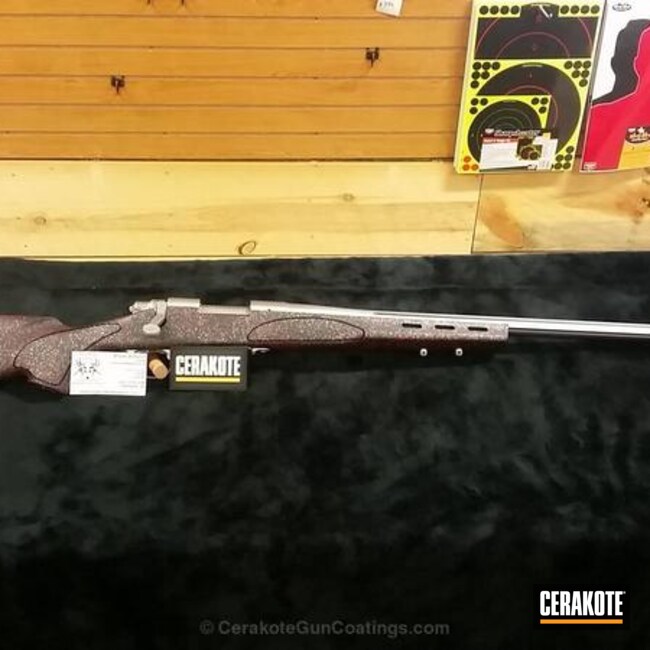 Cerakoted: Rifle,FIREHOUSE RED H-216,Graphite Black H-146,Satin Aluminum H-151,Remington,Remington 700