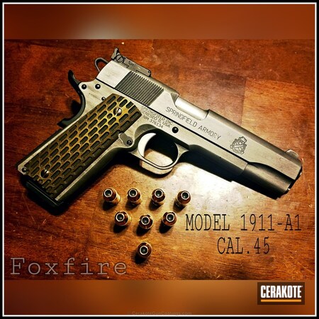 Powder Coating: Graphite Black H-146,1911,Handguns,Satin Mag H-147,Springfield Armory,Burnt Bronze H-148