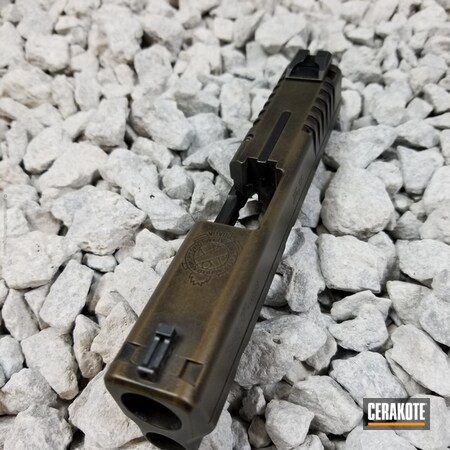Powder Coating: Distressed,Armor Black H-190,Springfield Armory,Weathered,Burnt Bronze H-148