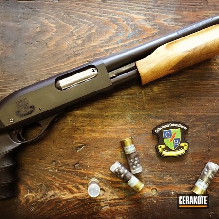 Powder Coating: Graphite Black H-146,AOW,Remington 870,Remington,SBS