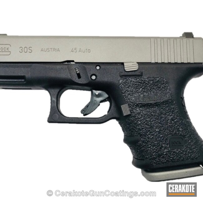 Cerakoted: Tungsten H-237,Mag Bottom Plates Coated,Pistol,Glock,Slide,Glock 30S