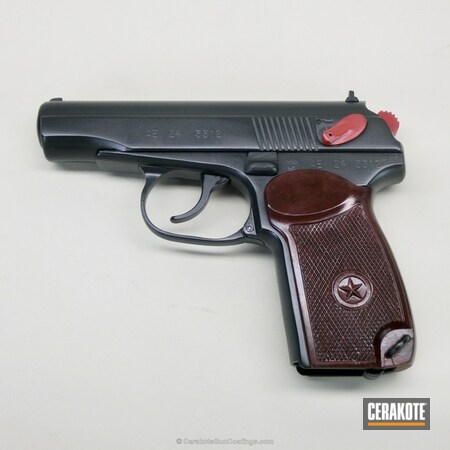 Powder Coating: Crimson H-221,Pistol,Makarov,Midnight E-110