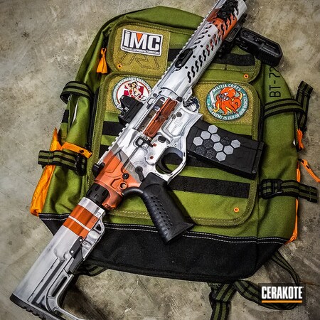 Powder Coating: Hunter Orange H-128,Bright White H-140,Graphite Black H-146,Ascend Armory,Tactical Rifle,Gamer