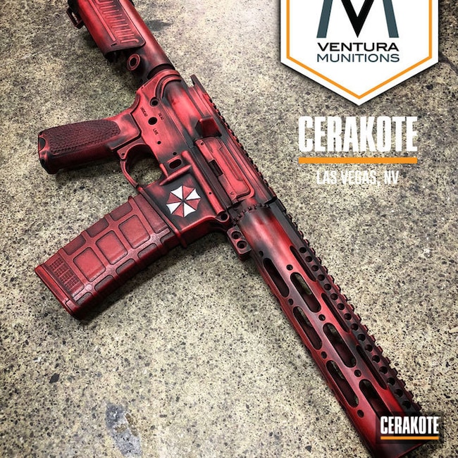 Cerakoted: Zombie,FIREHOUSE RED H-216,Armor Black H-190,Tactical Rifle
