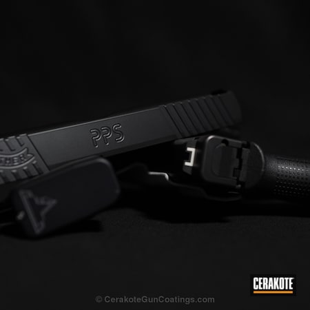 Powder Coating: Slide,Walther PPS,Graphite Black H-146,Pistol