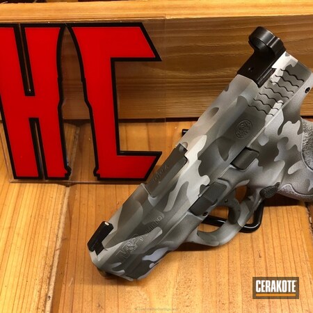 Powder Coating: Hidden White H-242,Smith & Wesson,Smith & Wesson M&P Shield,Pistol,MultiCam,SIG™ DARK GREY H-210