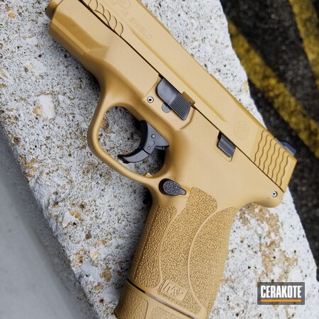 Powder Coating: Smith & Wesson,CCW,M&P Shield,Pistol,EDC,NOVESKE TIGER EYE BROWN  H-187