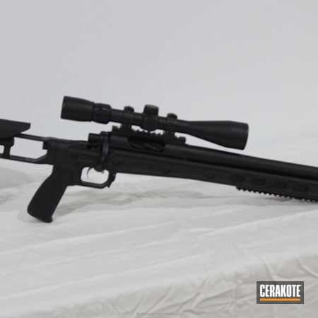 Powder Coating: Graphite Black H-146,Murdered Out,Bolt Action Rifle