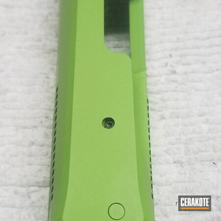 Powder Coating: Slide,Zombie Green H-168
