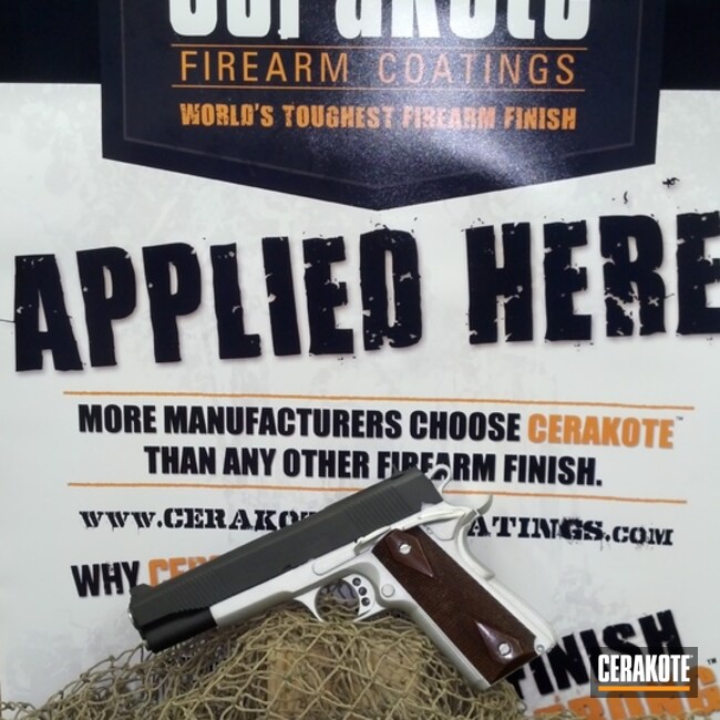 H 151 Satin Aluminum With H 146 Graphite Black By Tnt Gunsmith Shop Llc Cerakote