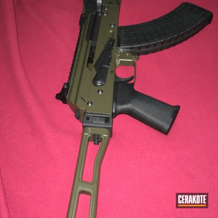Powder Coating: AK-47,Custom AK,Armor Black H-190,MAGPUL® O.D. GREEN H-232