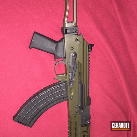 Powder Coating: AK-47,Custom AK,Armor Black H-190,MAGPUL® O.D. GREEN H-232