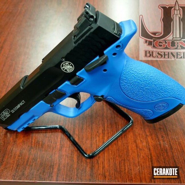 Cerakoted: NRA Blue H-171,Two Tone,Smith & Wesson,Smith & Wesson M&P,Pistol