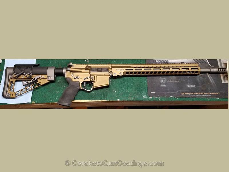 Custom Two Tone Rifle coated in Cerakote's Burnt Bronze and Tungsten by ...