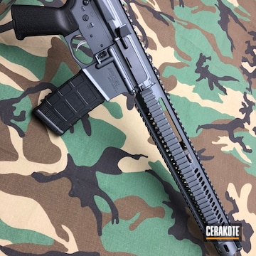 Cerakoted Adcor Defense Rifle Build Coated In H-234 Sniper Grey And E-110 Midnight