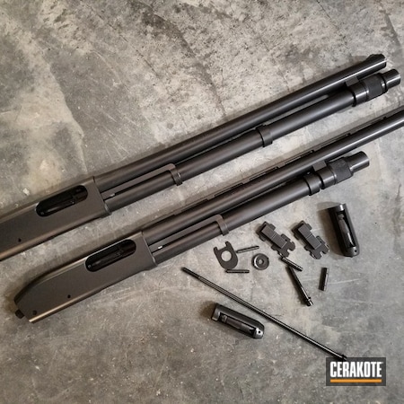 Powder Coating: Smoke E-120,12 Gauge,Shotgun,Cerakote Elite Series,Pump-action Shotgun,Remington 870,Remington,Gun Parts,870